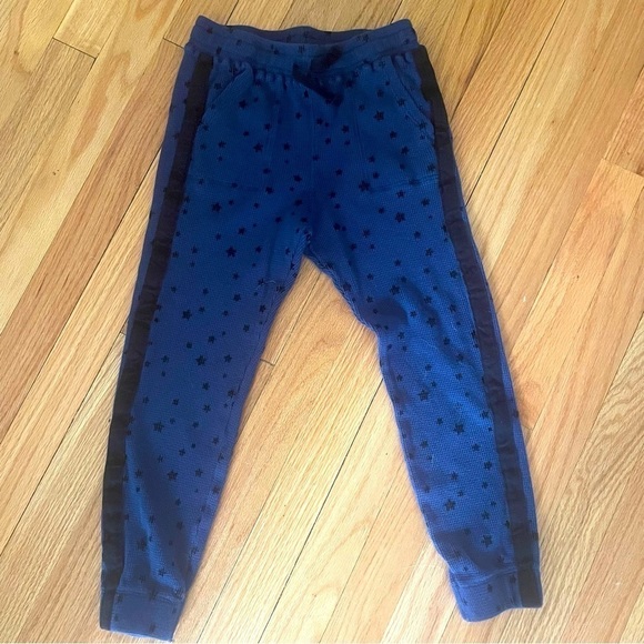 SPLENDID Kids Navy Tuxedo Stripe Star Joggers - Picture 1 of 10